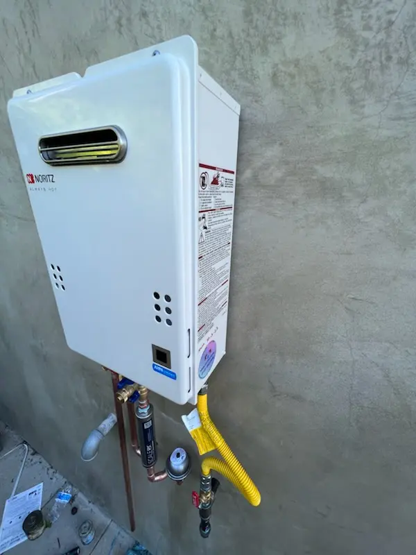 Tankless water heater installation for Apartment Row homes
